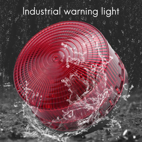 AC 220V Industrial LED Flash Strobe Light Accident Warning Lamp Red LTE-5061 De 1