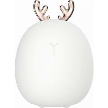 Baby Night Light Children's Night Light, Wooden Night Light, 3 Level Brightness, Rechargeable Silicone Night Light,Bedroom Bedside Lamp