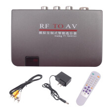 RF to AV Converter,Channel Selector,Booster,Cable TV to Projection TV,Video Port Supports Full System AC110-240V US Plug