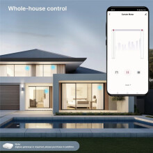 Tuya WiFi  Vorhangmotor Elektrischer VorhangöFfner Super Silent für Vorhangschiene Fernbedienung für Alexa EU-Stecker