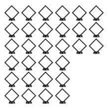 30 Pezzi 3D Vetrina Galleggiante, Scatola Portagioie In Pellicola Pe Trasparente per Anelli, Orecchini, Collane, Bracciali