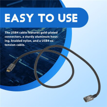 USB4 8K Kabel 0,8 M für  4 Kompatibel USB 4 Type-C Stecker auf Buchse Erweiterung Ultra HD 8K@60Hz 100W 40Gbps Daten
