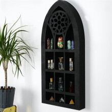 Moon Shelf Crystal Display Case Wall Hanging Crystal Display Shelf Nail Polish Essential Oil Storage Shelf Crystal