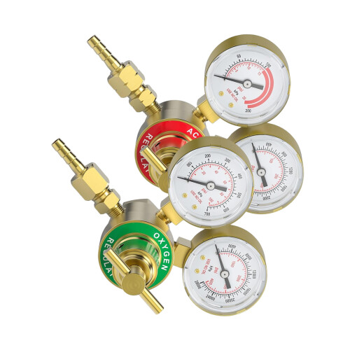 Copper Pressure Meter for Acetylene Regulators-2 piece set