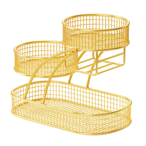 Modern Stackable Kitchens Counter Organizers With Iron-A