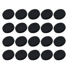 20Pcs Black Metal Costume Buttons Stylish Alloy Flat Sewing Buttons