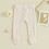 (6-9 Months, Beige) Καλσόν με λάστιχο σχέδιο λουλούδι. 5