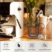 8X Coffee Pod Holder K Cup Organizer, K Cup Holders for Counter Coffee Pods Storage Organizer Coffee Decor