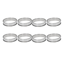 4 Inch Muffin Rings Crumpet Rings, Set of 20 Stainless Steel Muffin Rings Molds Double Rolled Tart Rings Round Tart Ring