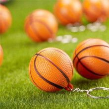 120 Pack Basketball  Keychains for Party Favors,Basketball Stress ,School Carnival Reward,Sports Centerpiece
