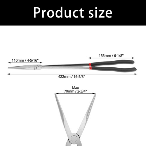 Versatile 16Inch Straight Long Nose Pliers With NonSlip Handle 2