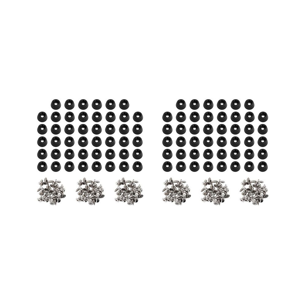 240 Pcs Soft Cutting Board Rubber Feet With Stainless Steel Screws 0.28 X 0.59 For Furniture, Electronics And Appliances 4713970195541