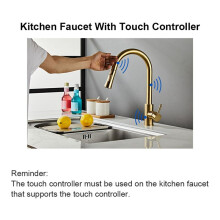 2X Induction Sensor Kitchen Faucet Touch Controller with Battery Box Pull-Out Kitchen Faucet Touch Control,B