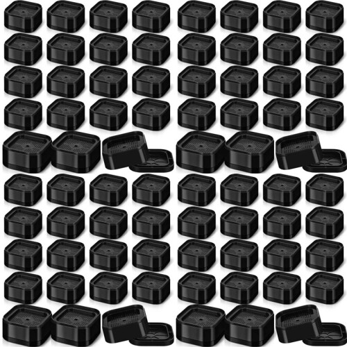 Furniture Risers Adjustable Bed Risers 1.38In Stackable Heavy Duty Bed Lifts Risers Square Bed Raising Blocks 64 Pcs