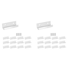 24 STUKS Vinyl Record Plank Muurbevestiging 4 Inch Helder Acryl Album Record Houder Display Zwevende Planken Muur Monut