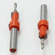 Broca de Furo de Madeira de 10 Peças, Broca de Escareador de 8 mm Broca de Roteador, Broca de Bancada de Trabalho em Madeira Conjunto Cortador de