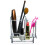 Clear Acrylic Makeup Case Removable Compartments Travel Cosmetic 3