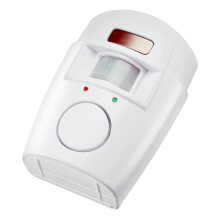 3X Infrared Motion Sensor Alarm - Burglar Alarm with 2 Remote Controls, Suitable for Home/Garages/Shops