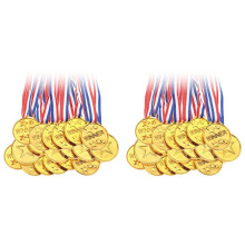 60er-Pack Goldene Siegermedaillen Aus Kunststoff für Kinder - Perfekt für Sport, Wettkämpfe und Als Partygeschenk
