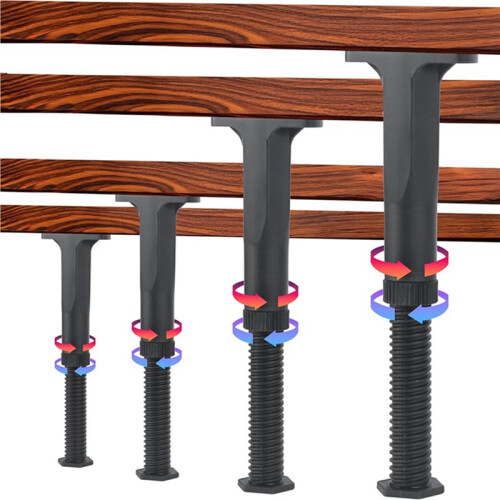 16 Pcs Adjustable Bed Support Legs 5.9 to 11 Inches Bed Frame Support Legs for Bed Slats Bed Legs Replacement Bed Frame