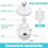4Pcs Cat Water Fountain Filter Dog Drinking Dispenser Filter Flowing Fresh Water/Loop Filter Automatic 5
