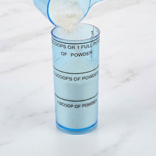 2Sets Dental Messlöffel Messbecher Set Blau 2