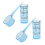 2Sets Dental Messlöffel Messbecher Set Blau 10