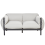 Beliani Garden Sofa Set 4 Seater ESPERIA Metal Grey 6