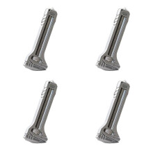 4pcs Bottle Opener Wrench Rustproof Multi Tool Wrench Adjustable Pry Bar Portable Keychain Can Screwdriver Tip