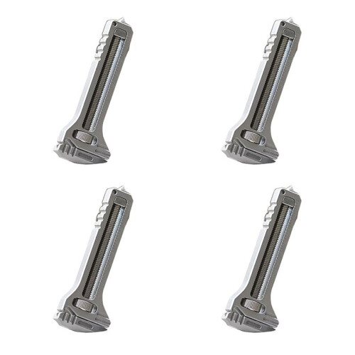 4pcs  Bottle Opener Wrench Rustproof Multi Tool Wrench Adjustable Pry Bar Portable Keychain Can Screwdriver Tip
