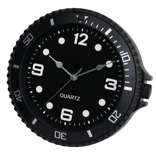Wall Clock Modern Design Silent Quartz Needle Luxury Wall Clock Silent Sweep Second Home Wall Clock Black