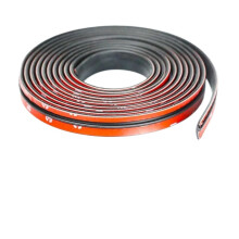 Car Rubber Sealing Strip 19mmx2m Noise Reduction Waterproof Dustproof Edge Protection Universal Fit