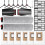 E25 E28 Accessories for  E25 / E28 Robot Vacuum, Replacement Parts Include Dual Main Roller Brushes,Mopping Rollers 1