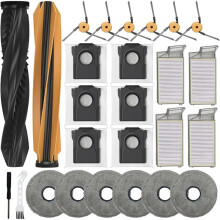 Für X60 Max Ultra Sind Folgende Komponenten Enthalten: 2 Hauptwalzenbürsten, 6 Wischpads, 6 Staubbeutel, 6 Seitenbürsten, 4 HEPA-Filter, 2