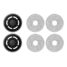 6PCS Mop Pads Bracket & Mop Cloth Set for Mijia Vacuum 5C / OV42CN Robot Vacuum Cleaner Replacement Parts