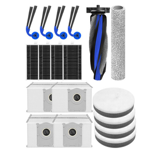 18PCS Main Side Brush Roller Mop Dust Bag Filter Replacement for  Deebot X12 Pro Robot Vacuum Cleaner Accessories