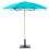 Beliani Market Parasol 232 cm SESTRIERE Turquoise 5