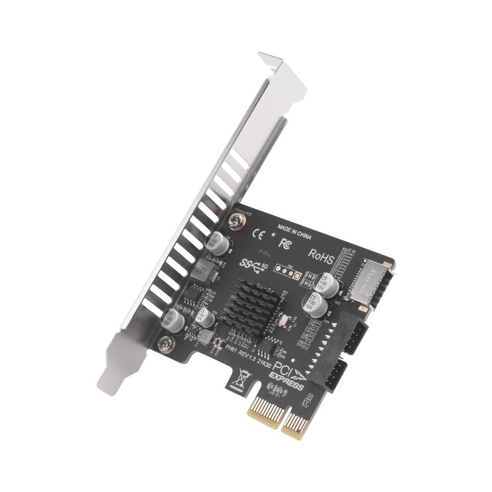 Pci Express Card Pcie To Usb3 Type-E Front Type-C 19P Expansion Card Compatible Pci-E X1 X4 X8 X16 Interface 6032898107251