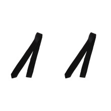 2X Black Polyster Skinny Neck Tie Necktie 57 inch for Men