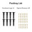 8 Pcs Adjustable Bed Support Legs 5.9 to 11 Inches Bed Frame Support Legs for Bed Slats Bed Legs Replacement Bed Frame 4