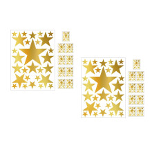 20Pcs Gold Glitter Star Wall Decals PVC Self-Adhesive for Girls Room