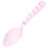 Pink Glass Tea Coffee Stirrers Spoons for Hot Drinks Beverages 1