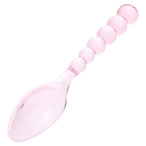 Pink Glass Tea Coffee Stirrers Spoons for Hot Drinks Beverages