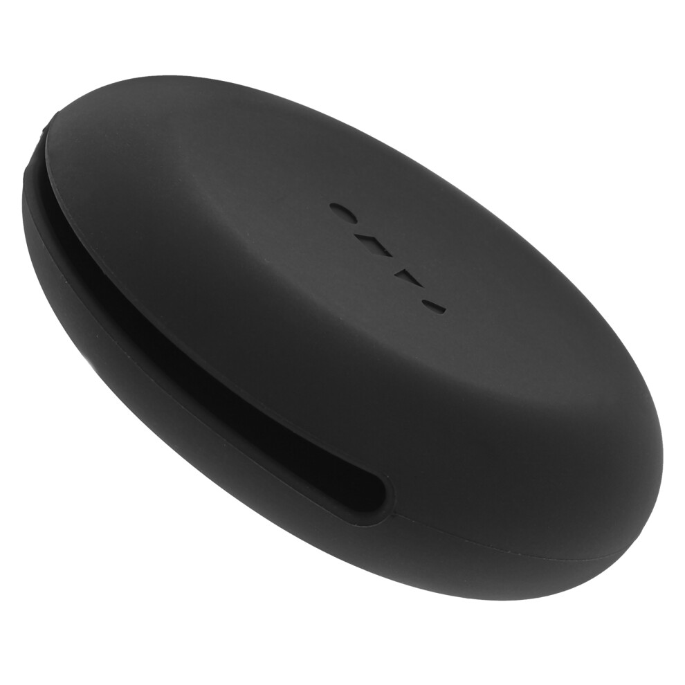 Aboofan Black Travel Powder Puff Boxes Beauty Puff Case Silicone 1Pcs