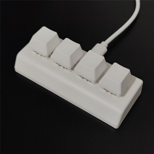 Portable  4 Keys Function Keyboard Copy and Paste DIY Shortcut Keyboard Mechanical Keyboard Gaming Keyboard 2