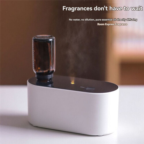 Waterless Diffuser for Essential Oil Nebulizer, Scent Air Machine, Aromatherapy Atomizing Diffuser White 2