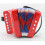 Percussion Button Accordion Musical Instrument Educational Toy Red 3