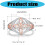 Perfect Fit Geometric Two Tone Copper Zircon Ring Size-6 4