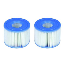 PureSpa Filter Cartridge Type S1 2 Pack, Durable Pleated Design, Exact Fit Replacement 29001E for Intex