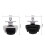 Two Pack Replacement Universal Roller Wheels For Robotic-Black 4